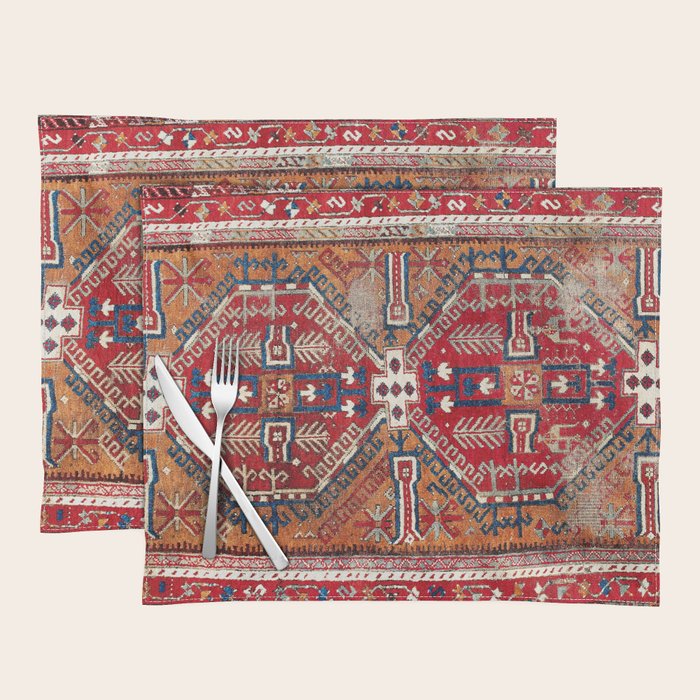 Ladik Central Anatolian Rug Print Placemat Gallery Image 1