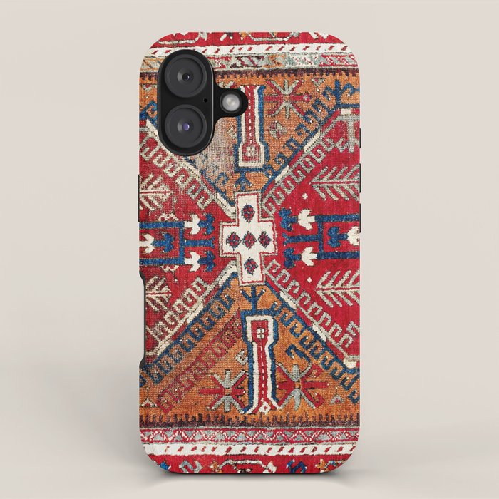 Ladik Central Anatolian Rug Print iPhone Case Gallery Image 1