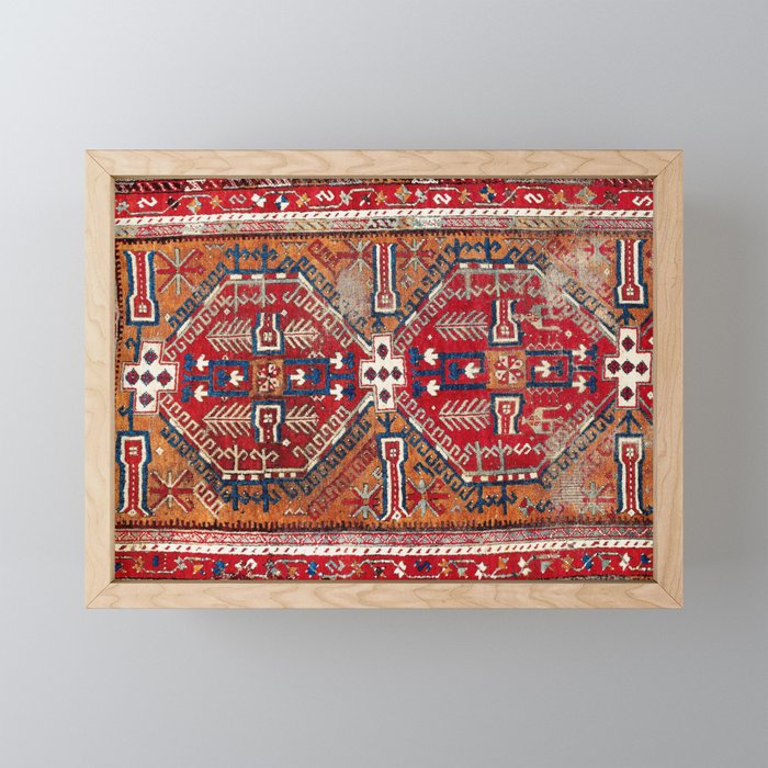 Ladik Central Anatolian Rug Print Mini Art Print Gallery Image 1