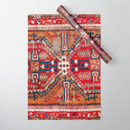Ladik Central Anatolian Rug Print Wrapping Paper Gallery Image 1