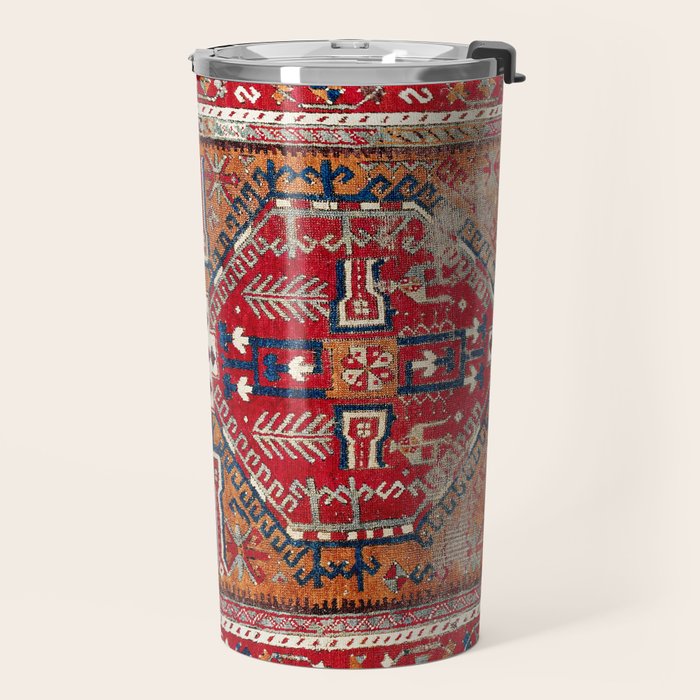 Ladik Central Anatolian Rug Print Travel Mug Gallery Image 2