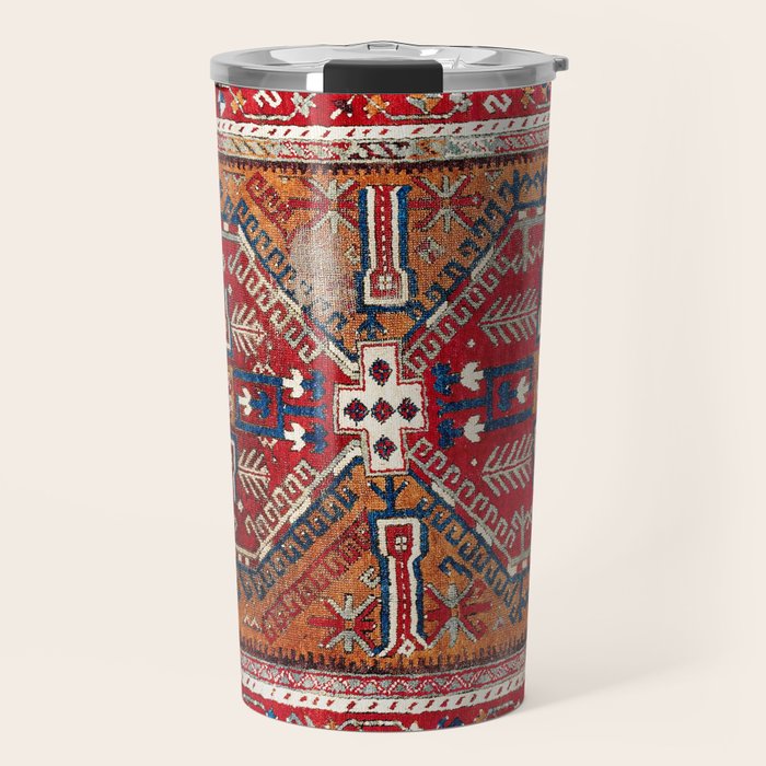 Ladik Central Anatolian Rug Print Travel Mug Gallery Image 1