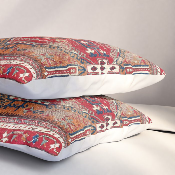 Ladik Central Anatolian Rug Print Pillow Sham Gallery Image 3