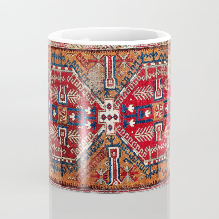 Ladik Central Anatolian Rug Print Coffee Mug Gallery Image 4