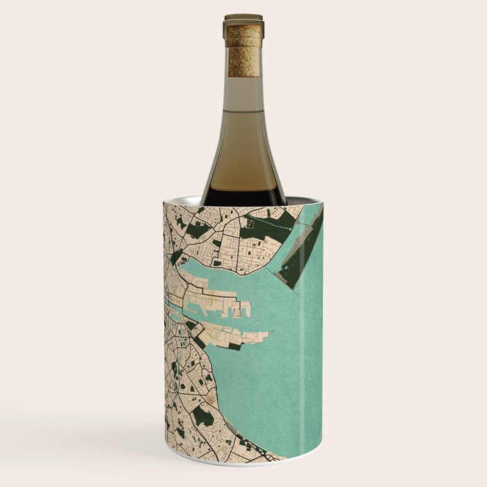 Dublin City Map of Ireland - Vintage Wine Chiller Gallery Image 3