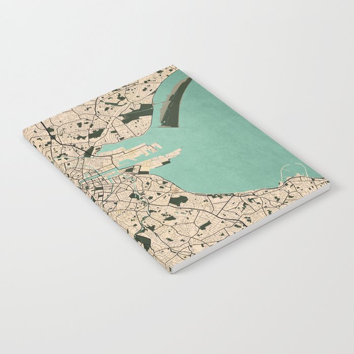 Dublin City Map of Ireland - Vintage Notebook Gallery Image 1