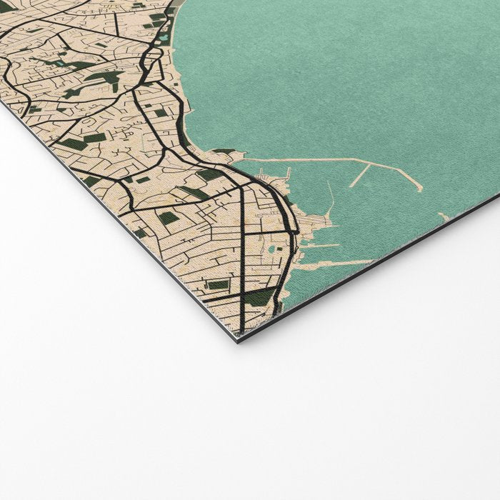 Dublin City Map of Ireland - Vintage Welcome Mat Gallery Image 2