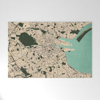 Dublin City Map of Ireland - Vintage Welcome Mat Gallery Image 1