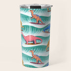 Surfosaurus - sea green  Travel Mug Gallery Image 1