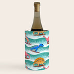 Surfosaurus - sea green  Wine Chiller Gallery Image 1