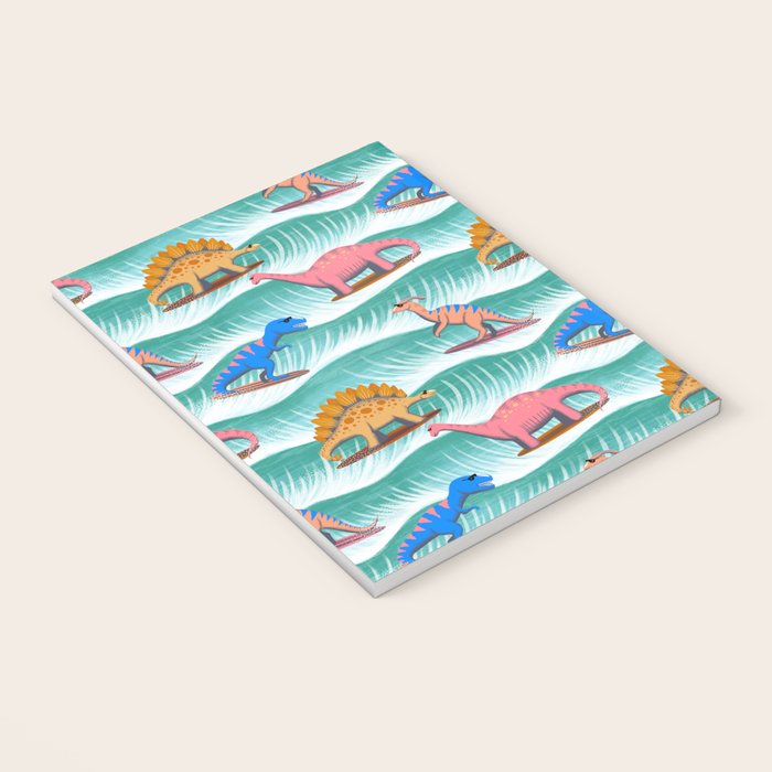 Surfosaurus - sea green  Notebook Gallery Image 3