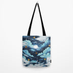 Moonlit Cloud Fantasy A Tote Bag Gallery Image 2