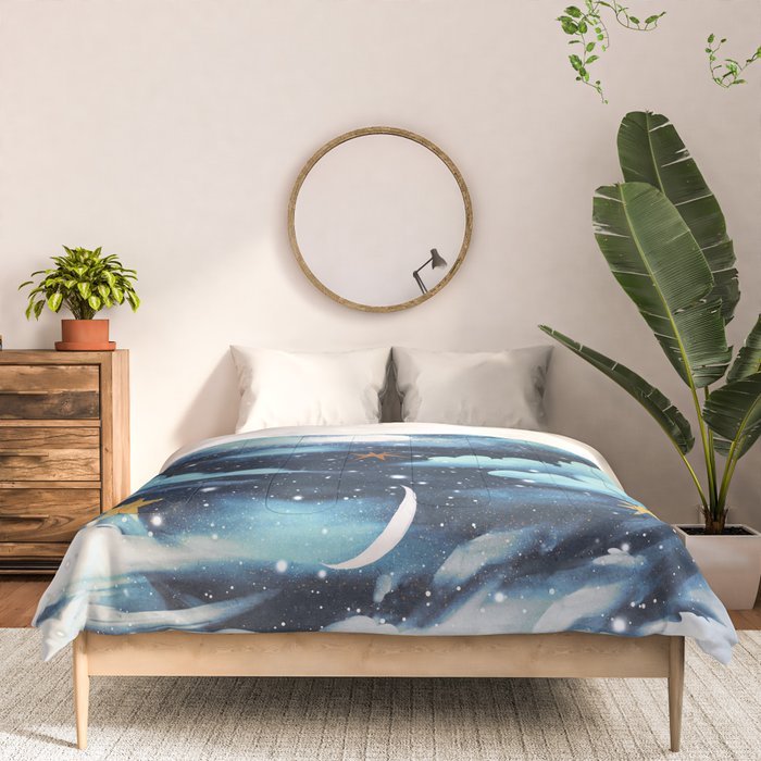 Moonlit Cloud Fantasy A Comforter Gallery Image 3