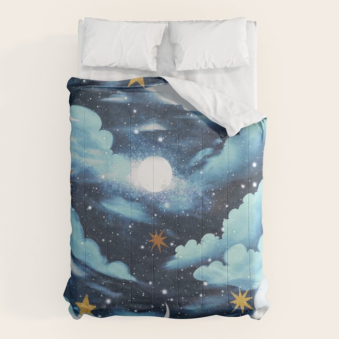 Moonlit Cloud Fantasy A Comforter Gallery Image 6