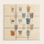 Coffees of New York Wood Wall Art Gallery Image 1