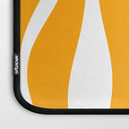 Mid Century Modern Abstract Lounge Pattern in Yellow Orange and White Laptop Sleeve Gallery Image 3