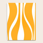Mid Century Modern Abstract Lounge Pattern in Yellow Orange and White Notebook Gallery Image 4