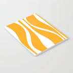Mid Century Modern Abstract Lounge Pattern in Yellow Orange and White Notebook Gallery Image 2