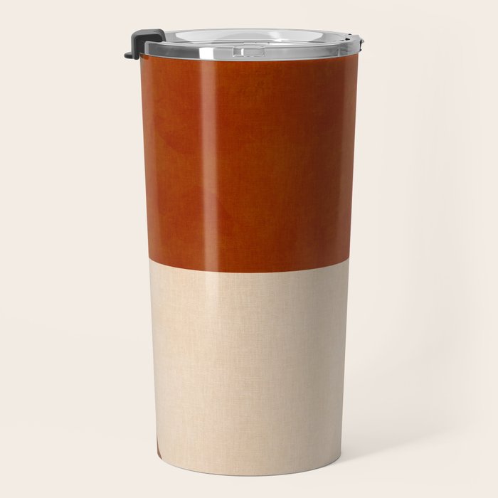 abstract retro shapes earthy 9 Travel Mug Gallery Image 3