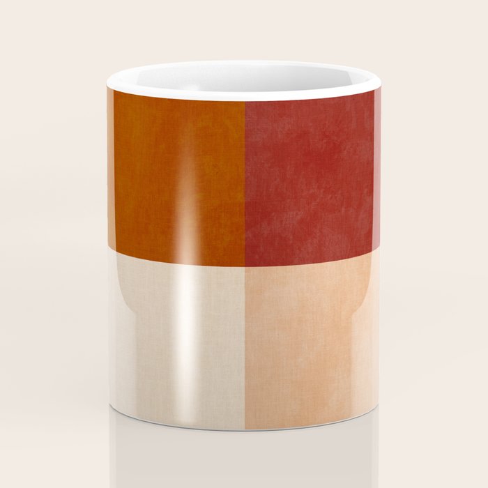 abstract retro shapes earthy 9 Coffee Mug Gallery Image 4