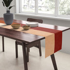 abstract retro shapes earthy 9 Table Runner Gallery Image 2