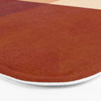 abstract retro shapes earthy 9 Bath Mat Gallery Image 3