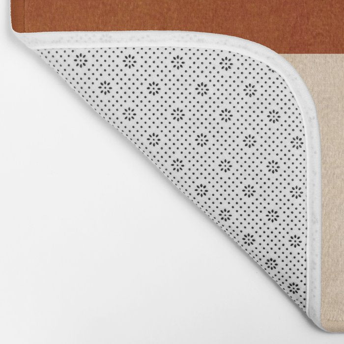 abstract retro shapes earthy 9 Bath Mat Gallery Image 2