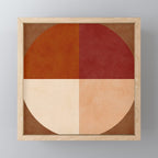 abstract retro shapes earthy 9 Mini Art Print Gallery Image 1