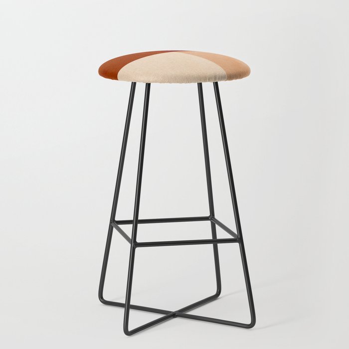 abstract retro shapes earthy 9 Stool Gallery Image 1