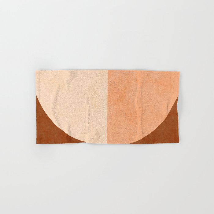 abstract retro shapes earthy 9 Bath Towel Gallery Image 1