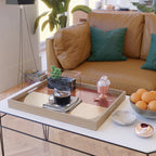 abstract retro shapes earthy 9 Serving Tray Gallery Image 2