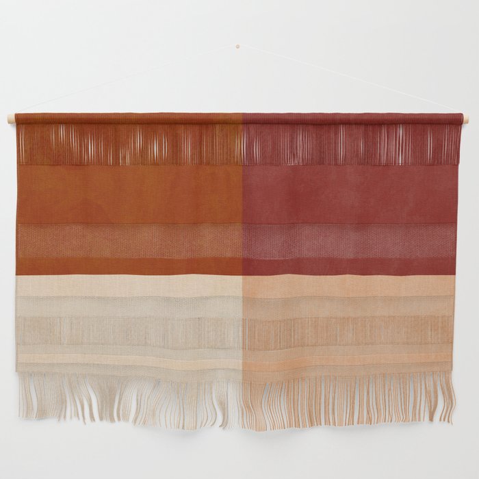 abstract retro shapes earthy 9 Wall Hanging Gallery Image 1