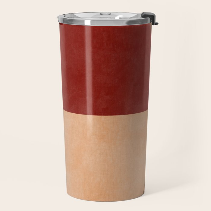 abstract retro shapes earthy 9 Travel Mug Gallery Image 2
