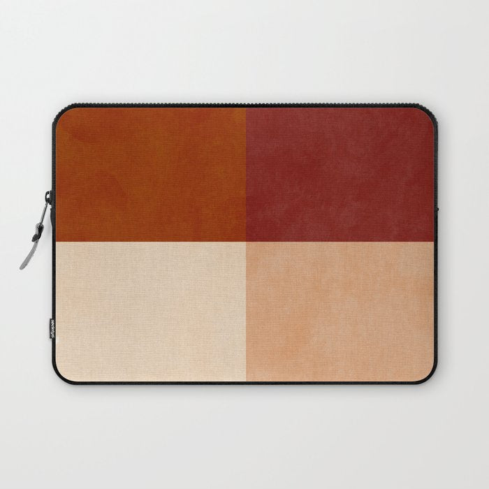 abstract retro shapes earthy 9 Laptop Sleeve Gallery Image 1