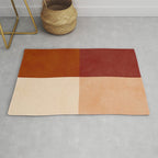 abstract retro shapes earthy 9 Rug Gallery Image 1