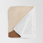 abstract retro shapes earthy 9 Throw Blanket Gallery Image 3