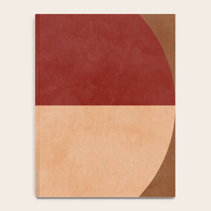 abstract retro shapes earthy 9 Notebook Gallery Image 4