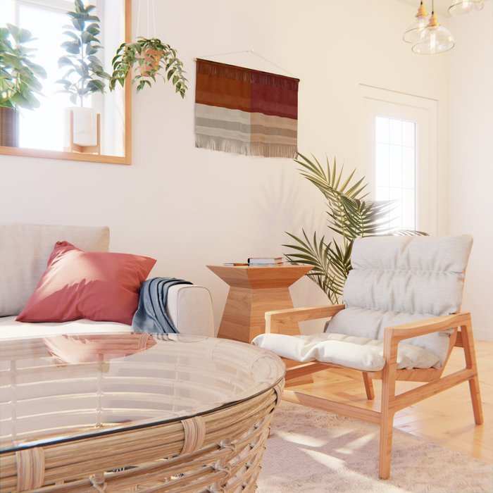 abstract retro shapes earthy 9 Wall Hanging Gallery Image 2