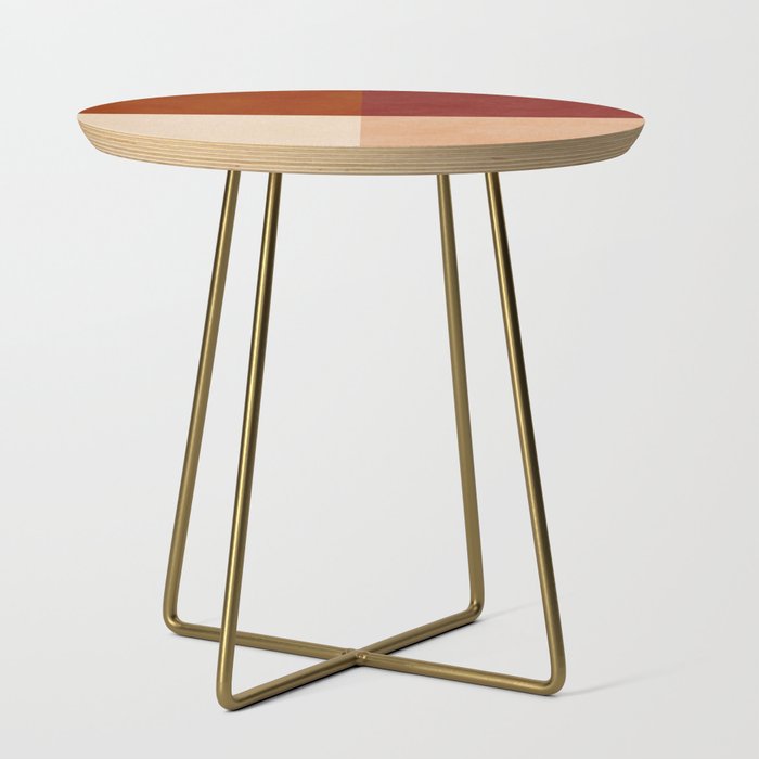 abstract retro shapes earthy 9 Side Table Gallery Image 1