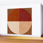 abstract retro shapes earthy 9 Wall Mural Gallery Image 2