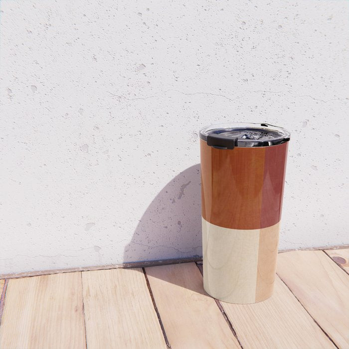 abstract retro shapes earthy 9 Travel Mug Gallery Image 4