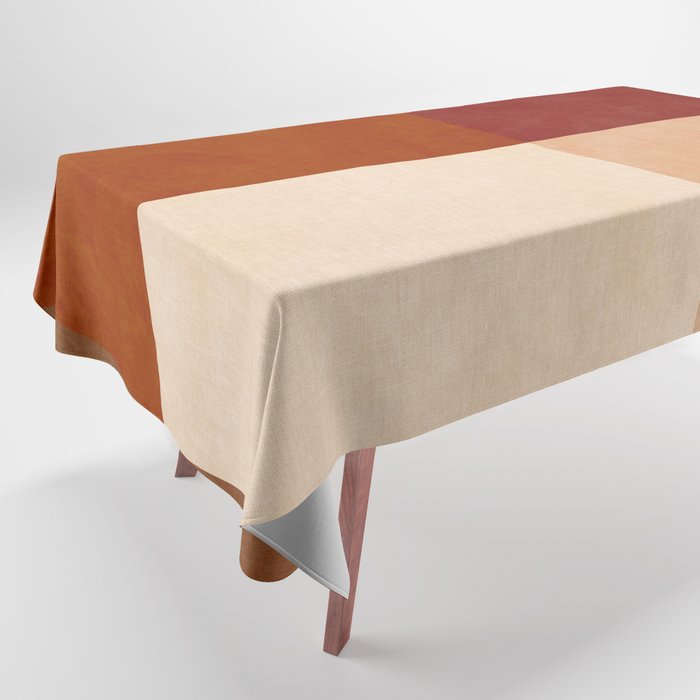 abstract retro shapes earthy 9 Tablecloth Gallery Image 1
