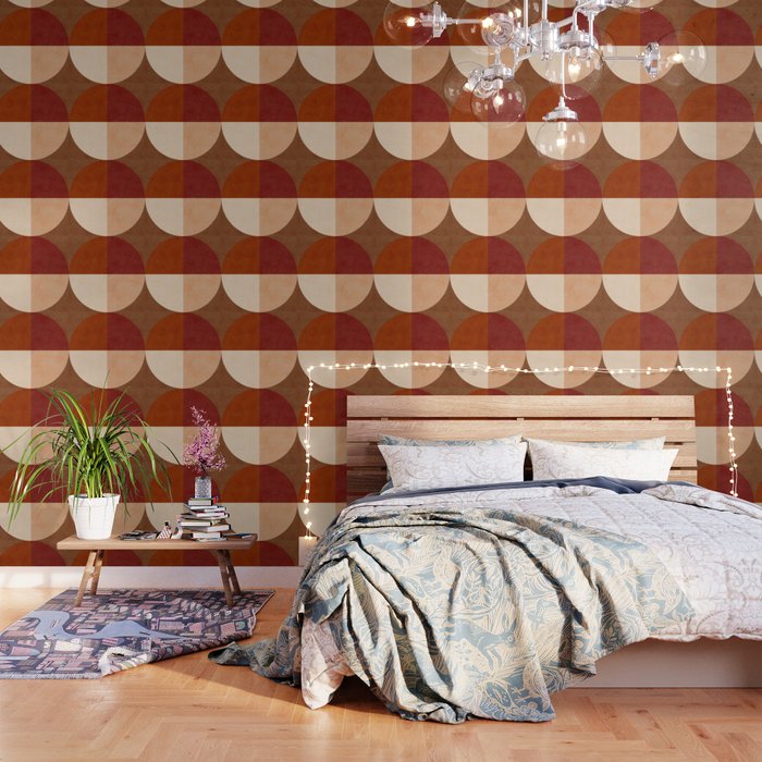 abstract retro shapes earthy 9 Wallpaper Gallery Image 1