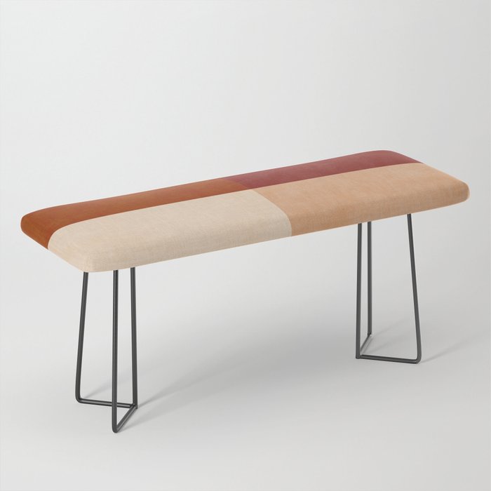 abstract retro shapes earthy 9 Bench Gallery Image 1