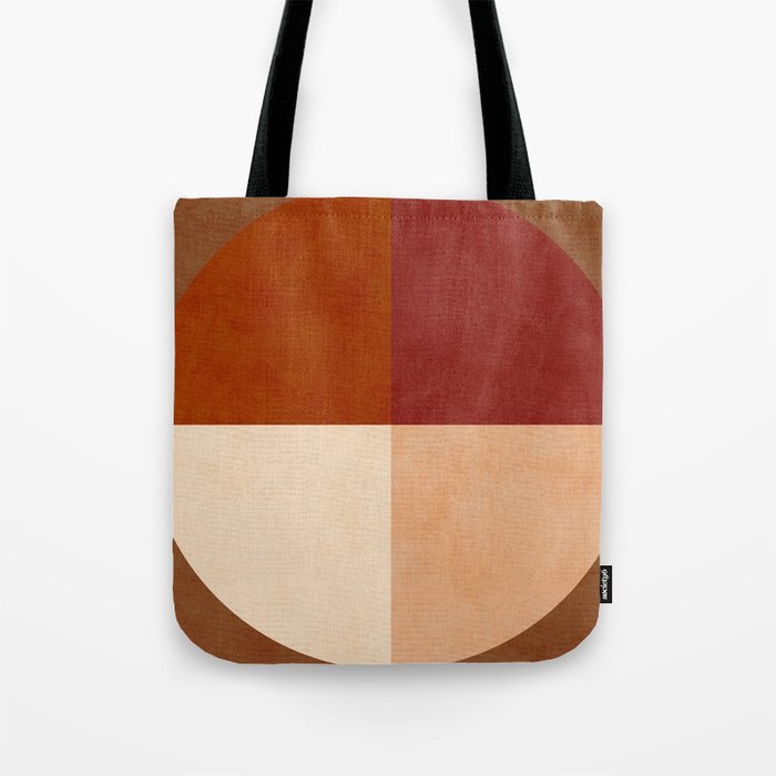 abstract retro shapes earthy 9 Tote Bag Gallery Image 1