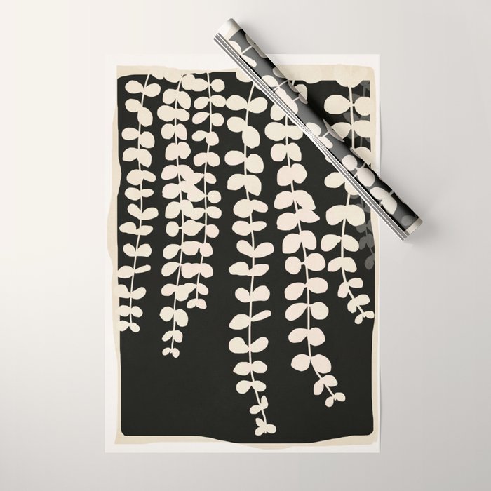 Minimal Abstract Leaves 17 Wrapping Paper Gallery Image 1