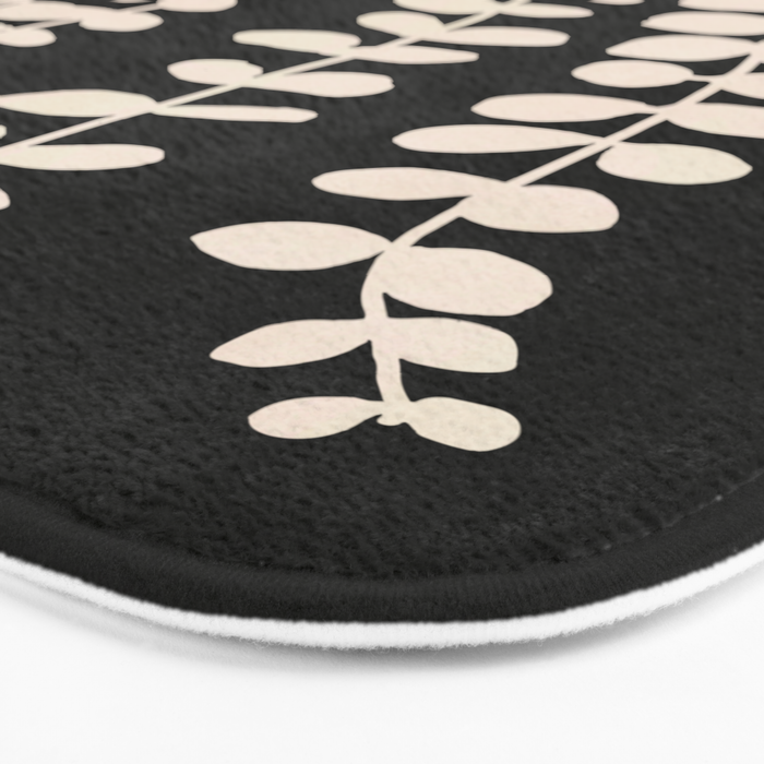 Minimal Abstract Leaves 17 Bath Mat Gallery Image 3