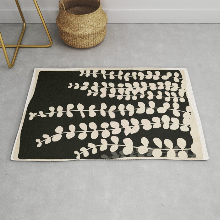 Minimal Abstract Leaves 17 Rug Gallery Image 1