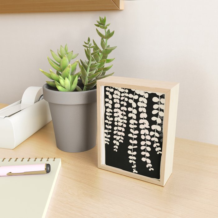 Minimal Abstract Leaves 17 Mini Art Print Gallery Image 2