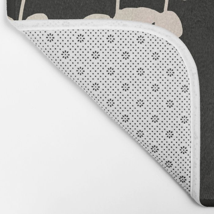 Minimal Abstract Leaves 17 Bath Mat Gallery Image 2